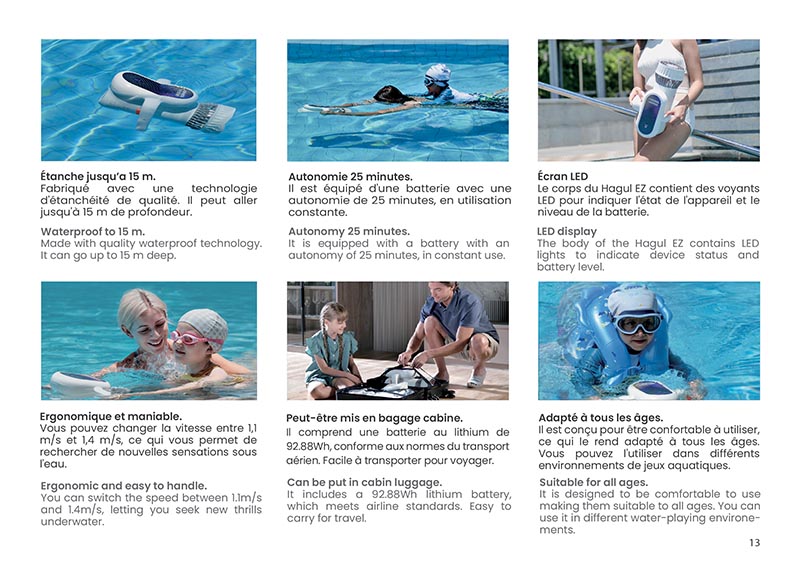 Brochure Sublue - scooters sous-marins